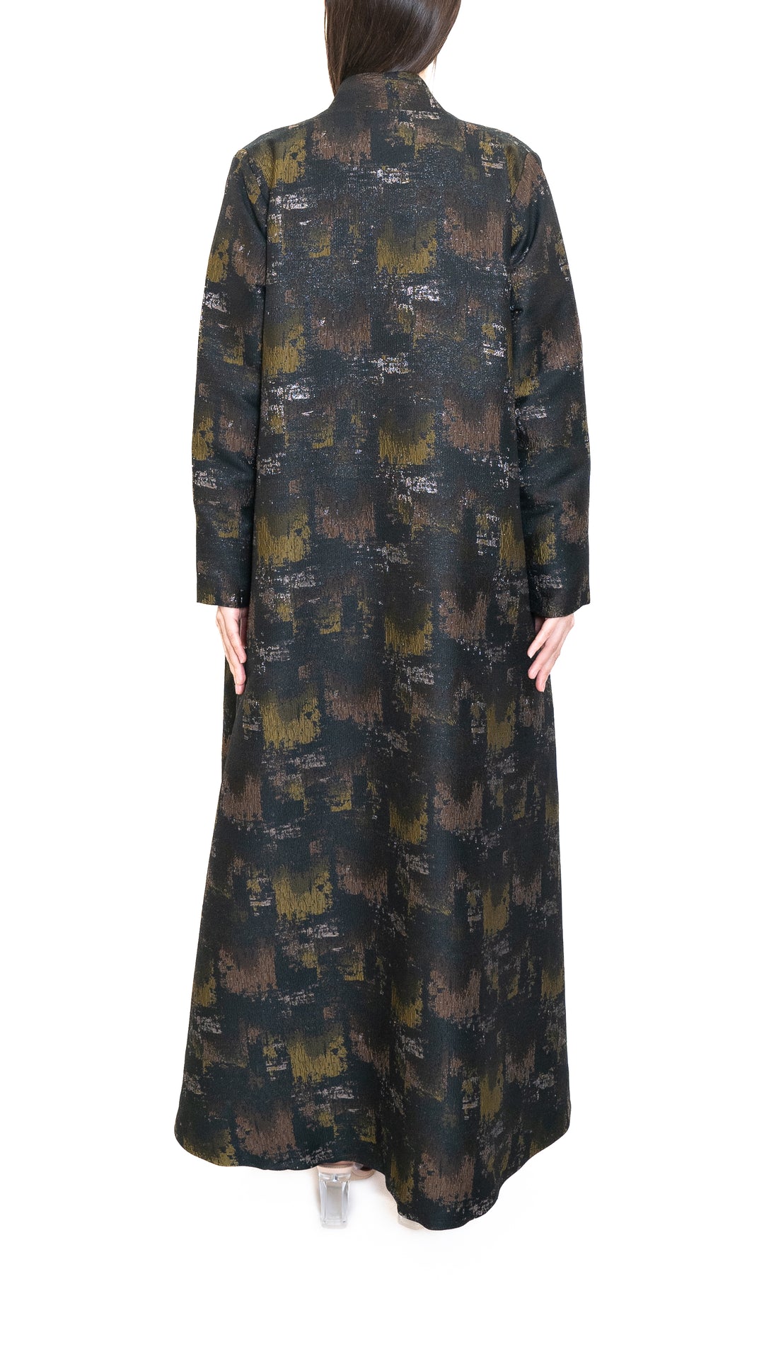 Alana Atelier - Printed Black & Gold Abaya