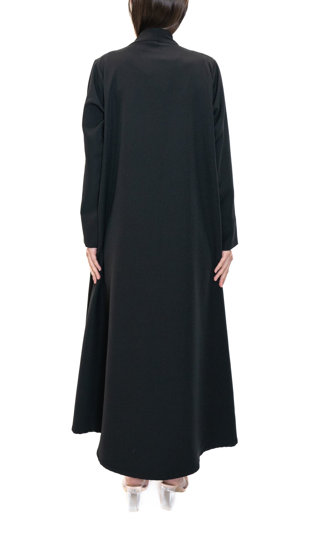 Alana Atelier - Curved Shaped Black Abaya